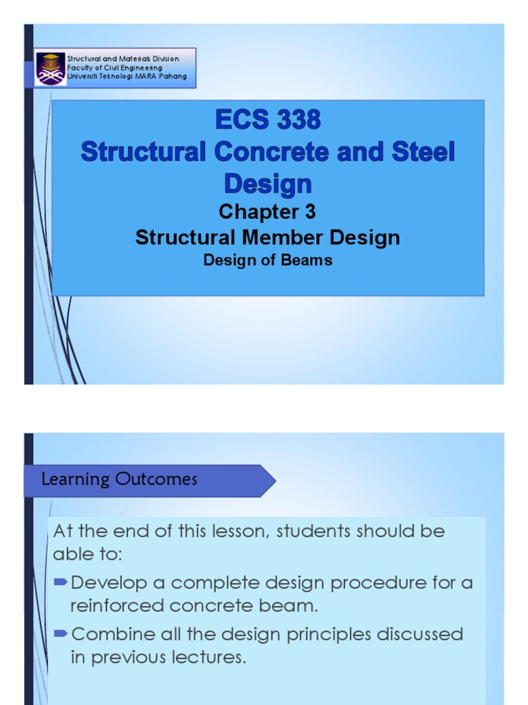 Chapter 3 - Complete Beam Design | PDF | Beam (Structure) | Bending