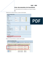 Eliminar vários docs inventário SAP MM