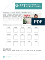 Pronunciation Worksheet 01 PDF