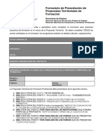 Instructivo Para Completar El Formulario de Propuesto de FP - 2012