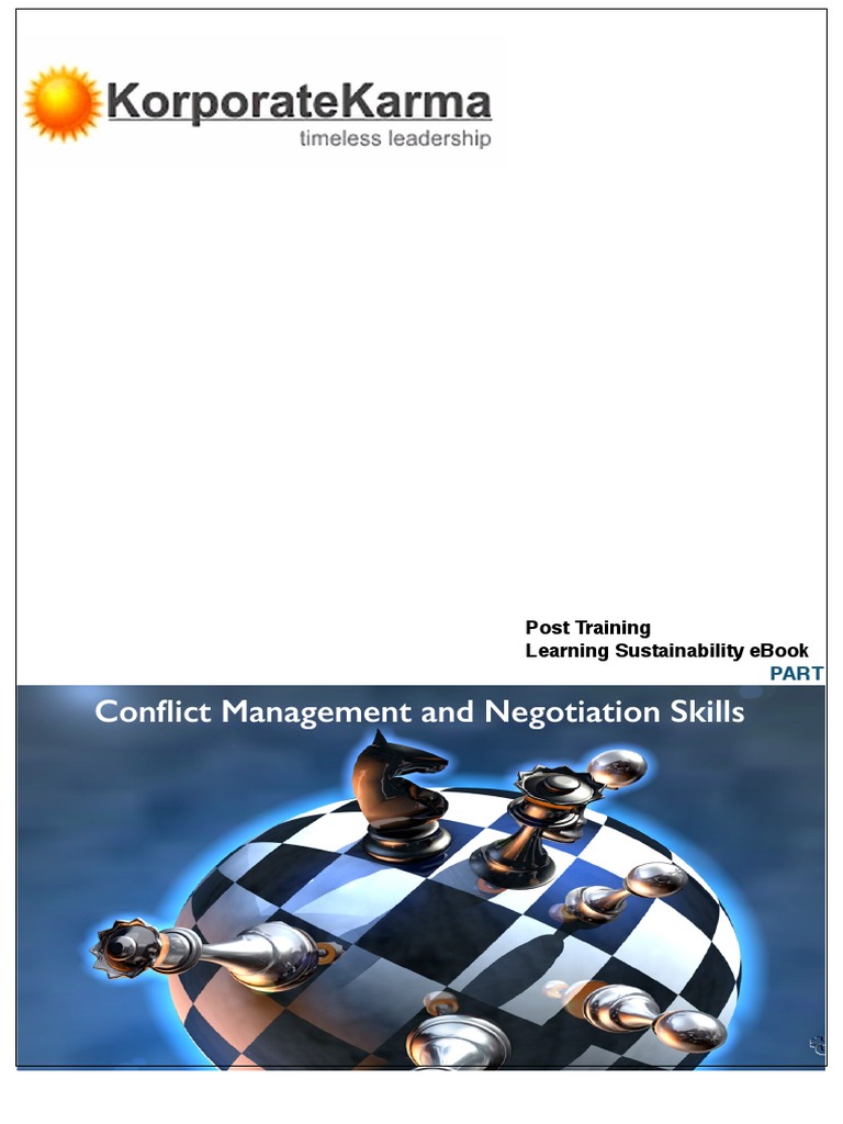 Conflict Management Skills Guide | PDF | Conflict (Process) | Negotiation