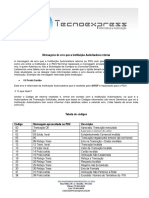 Tabela Codigos Erros TEF PDF