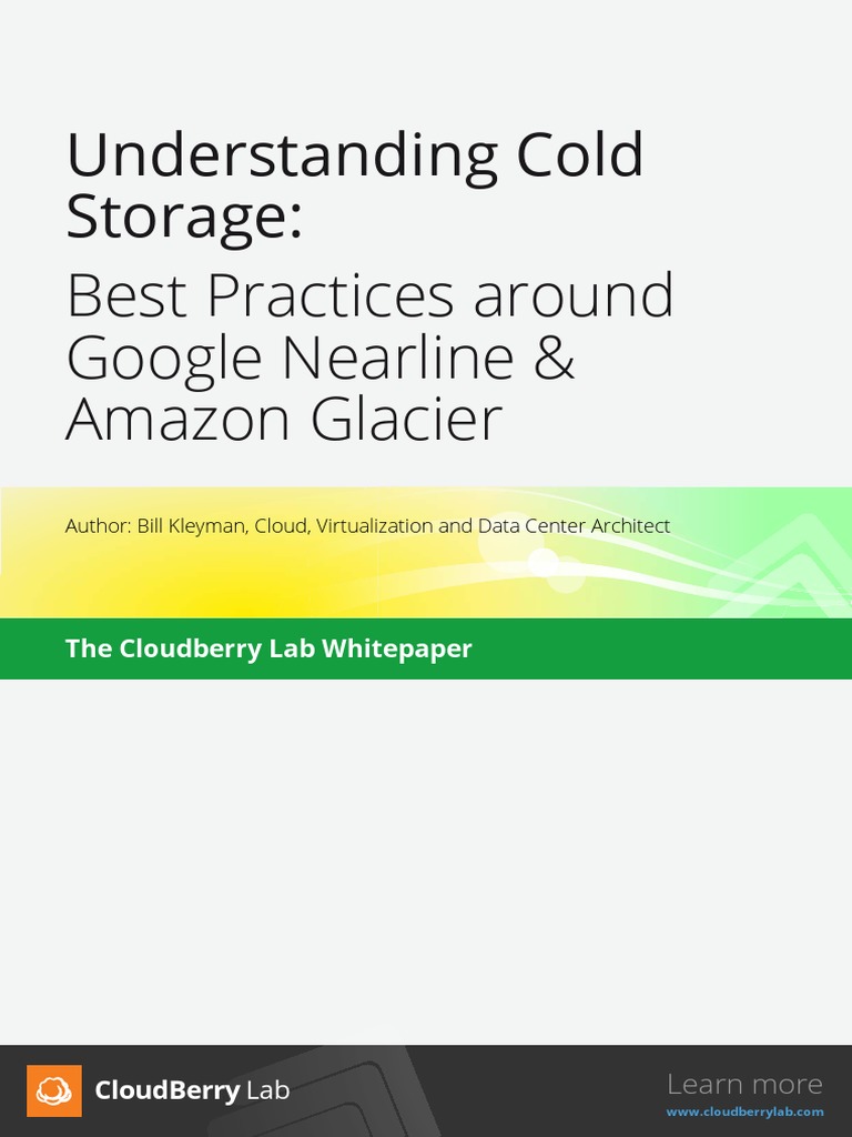 Understanding Cold Storage | PDF | Cloud Computing | Computer Data Storage