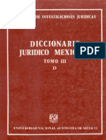 Diccionario jurídico mexicano III