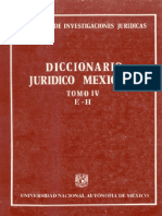 Diccionario Jurídico Mexicano IV
