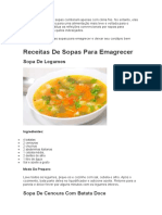 Receitas de Sopas para Emagrecer