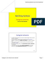 Switching Systems - Datagram and Virtual-circuit Networks