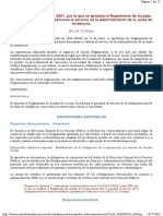 Reglamento Ayudas Acción Social. Junta Andalucia 2001