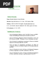 curriculo vitae - novembro 2015