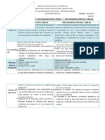 Cuadro Comparativo Programación Lineal y No Lineal