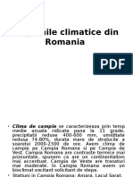 Regiunile Climatice Din Romania