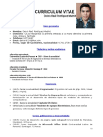 Modelo Ejemplo de Curriculum Vitae Tipo Informatica