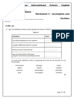Inheritance - Subjective Worksheet 3 - Grade 9