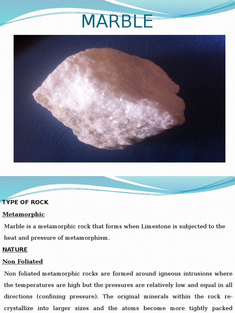 Marble Metamorphic PDF Minerals Rock (Geology)