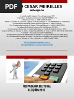Propaganda Eleitoral (Eleições 2016) Julio Meirelles