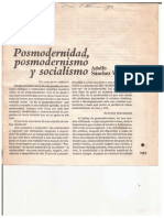 Posmodernidad, Posmodernismo y Socialismo - Adolso Sánchez Vázquez PDF