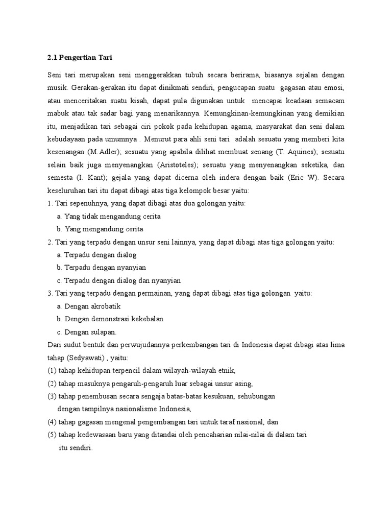 Makalah Seni Tari