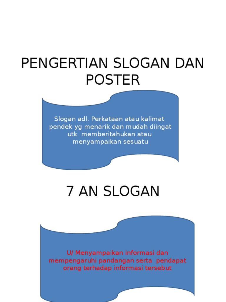 Pengertian Slogan Dan Poster