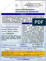 Técinicas de Mantenimiento Para Transformadores - Abril 28 - Xavier Garrido