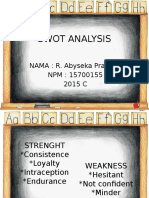 Swot Analysis 15700155