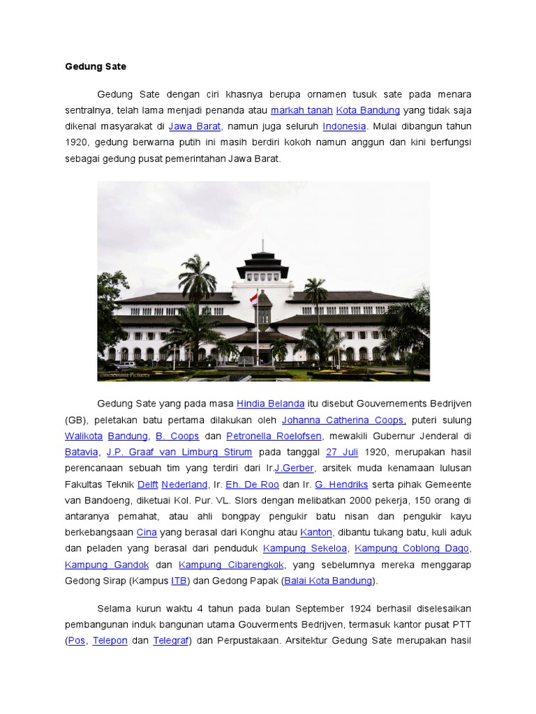 Deskripsi gedung sate perumperindo co id