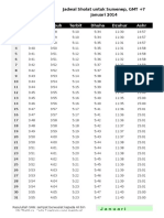 Jadwal Shalat 2014