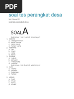 Contoh Soal Sekdes
