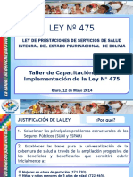 Presentacion Ley Nro 475