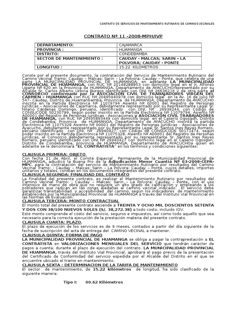 Modelos Contrato U Orden de Compra o de Servicio | PDF | Arbitraje ...