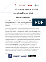 Live Leak - IPPB Mains Model Question Paper (Based On Predicted Pattern)