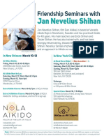 Jan Nevelius Shihan Friendship Seminars in NOLA and NYC March 2017 Flyer