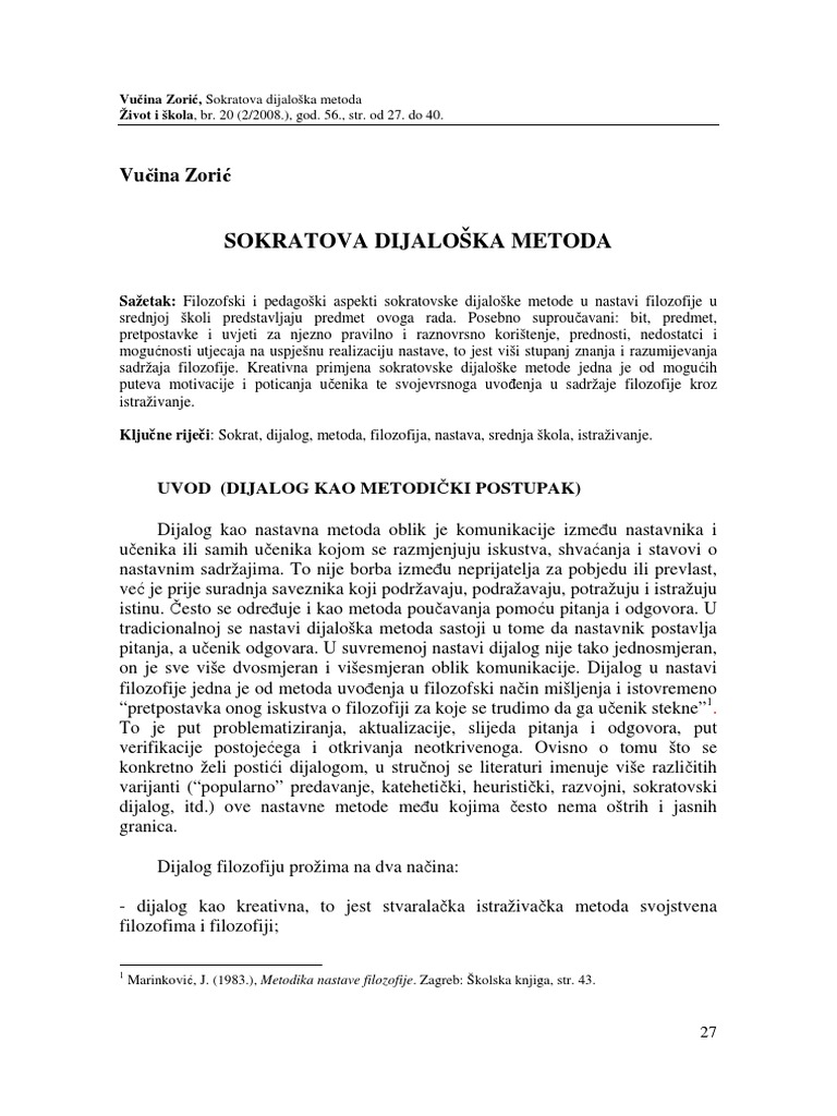 Sokratov Dijalog PDF | PDF