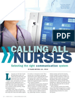 Calling All Nurses - Selecting The Right Communication System (Health Facilities Management) PDF
