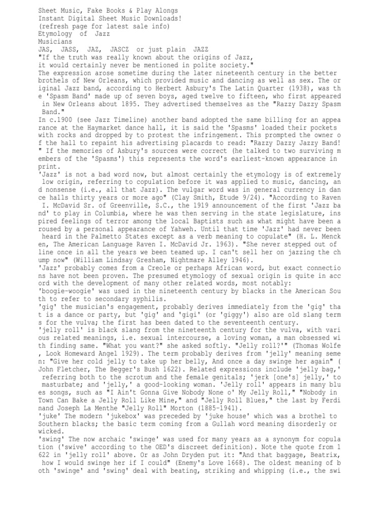 SAXXXX | PDF | Jazz | Ragtime