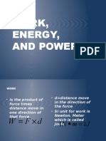 Work, Energy, and Power