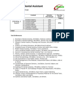 Dental Assistant Exam Content and References PDF