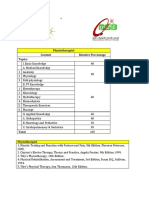 Physiothirapist Exam Content and References