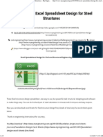 Free Excel Spreadsheet Design For Steel Structures - My Engineering