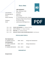 10 Contoh CV (Daftar Riwayat Hidup) Terbaru Format Word 2016