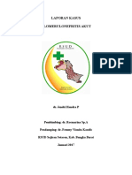 Laporan Kasus Glomerulonefritis Akut: Dr. Jendri Hendra P