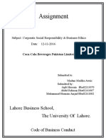 Assignment: Lahore Business School, The University of Lahore