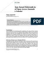 Hchandraleka Mendaftarkan Jurnal Elektronik Ke DOAJ Dan Google Scholar