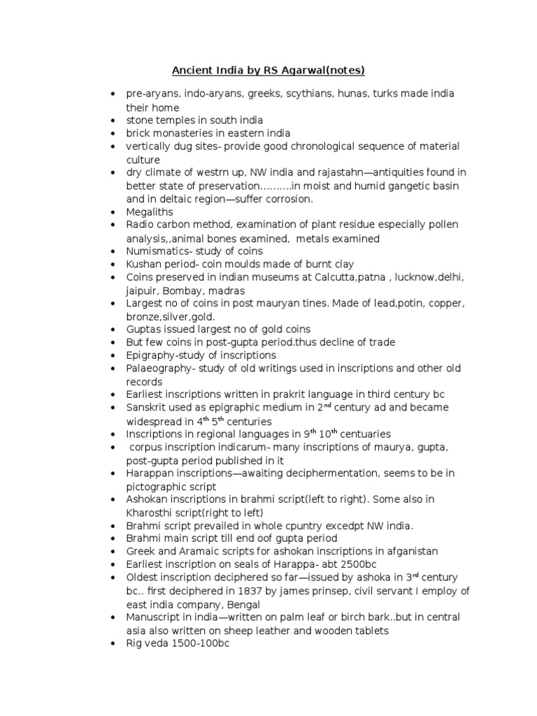 Ancient Indian History Overview | PDF | Vedas | Religion And Belief
