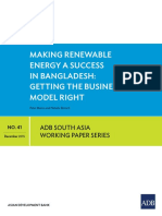 ADB- Making Renewable Energy a Success in Bangladesh - Dec 2015