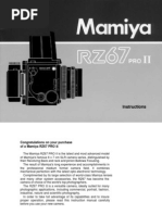 Download Mamiya RZ67pro2 Manual by Mario Michael Mendez SN33752256 doc pdf