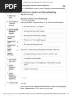 Questions - Motion and Broadcasting PDF