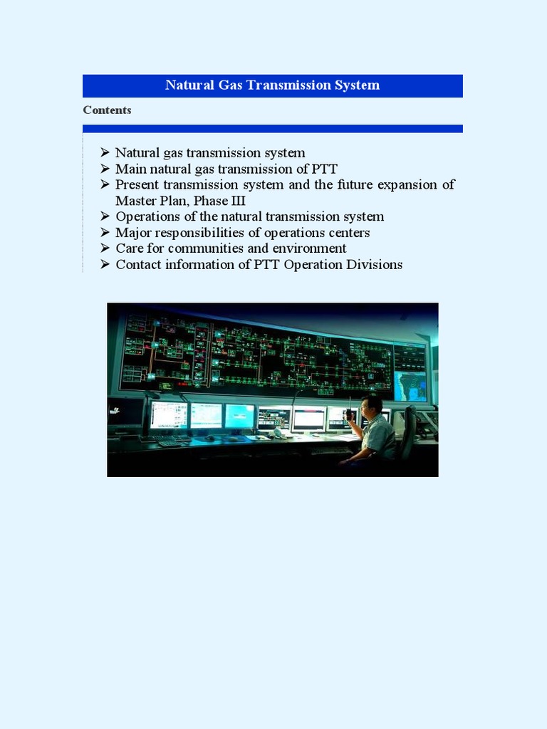 Natural Gas Transmission System | PDF | Pipeline Transport ...
