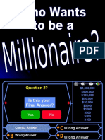 Who Wants to Be a Millionaire - Blank Template