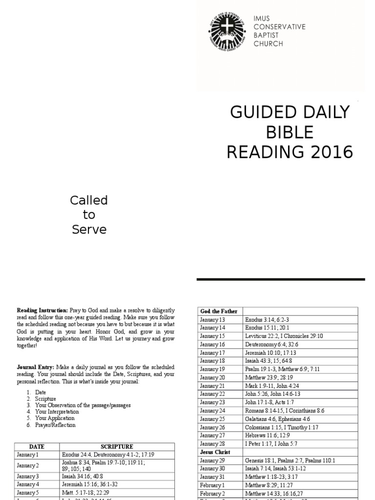 Guided Daily Bible Reading 2016 | PDF | Acts Of The Apostles | Epistle ...