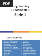 Lec01 Programming Fundamentals